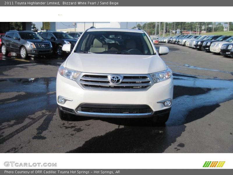Blizzard White Pearl / Sand Beige 2011 Toyota Highlander Limited
