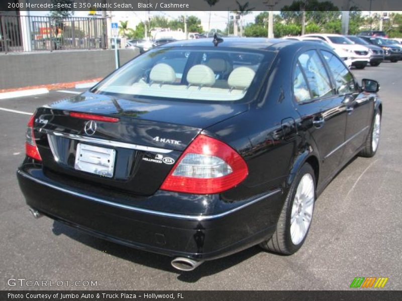 Black / Cashmere 2008 Mercedes-Benz E 350 4Matic Sedan