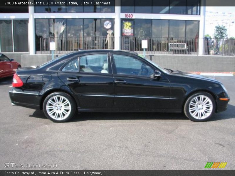 Black / Cashmere 2008 Mercedes-Benz E 350 4Matic Sedan