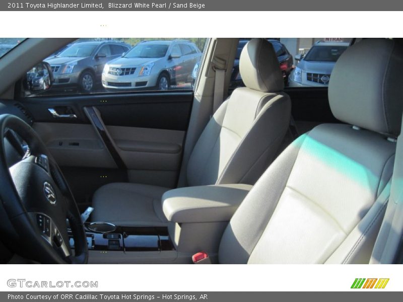 Blizzard White Pearl / Sand Beige 2011 Toyota Highlander Limited