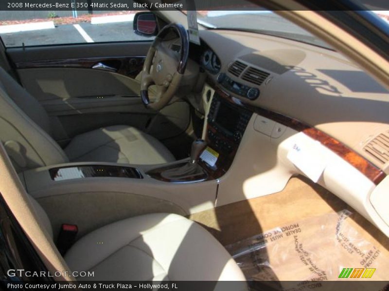 Black / Cashmere 2008 Mercedes-Benz E 350 4Matic Sedan