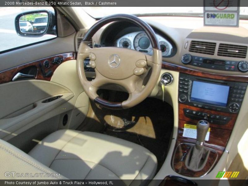 Black / Cashmere 2008 Mercedes-Benz E 350 4Matic Sedan