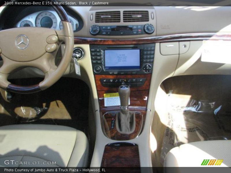 Black / Cashmere 2008 Mercedes-Benz E 350 4Matic Sedan