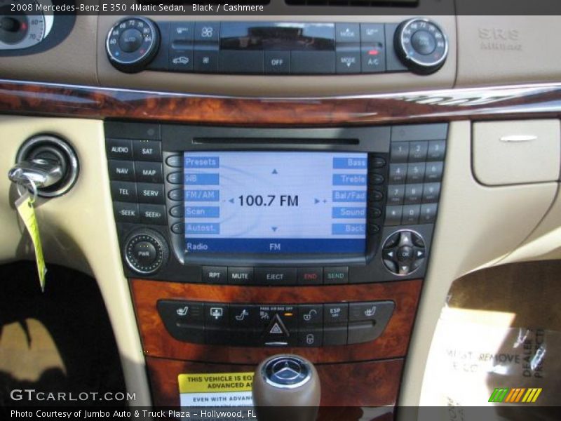 Black / Cashmere 2008 Mercedes-Benz E 350 4Matic Sedan