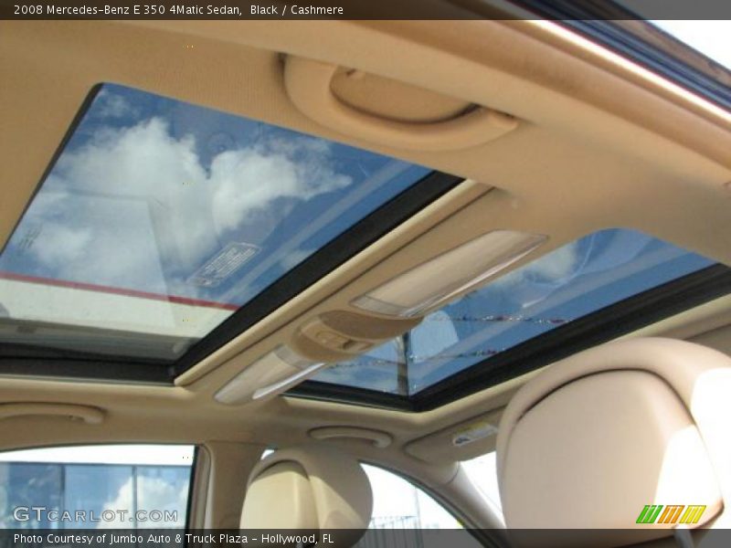 Black / Cashmere 2008 Mercedes-Benz E 350 4Matic Sedan