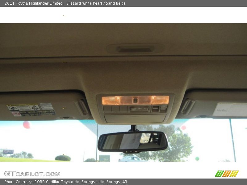 Blizzard White Pearl / Sand Beige 2011 Toyota Highlander Limited