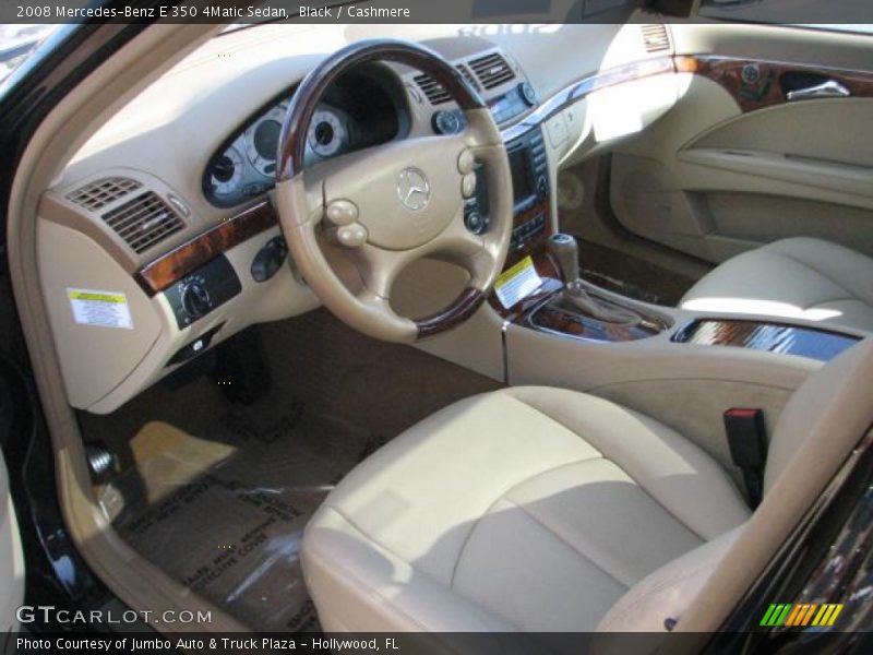 Black / Cashmere 2008 Mercedes-Benz E 350 4Matic Sedan