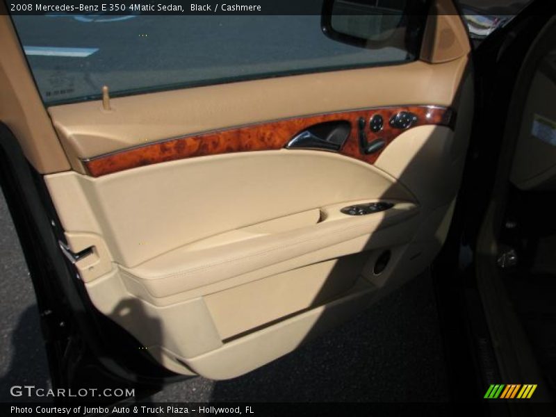 Black / Cashmere 2008 Mercedes-Benz E 350 4Matic Sedan