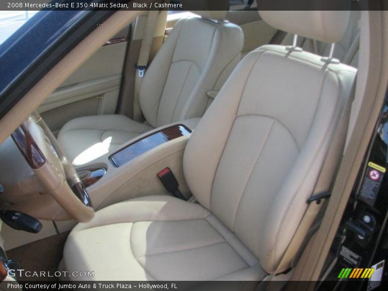 Black / Cashmere 2008 Mercedes-Benz E 350 4Matic Sedan