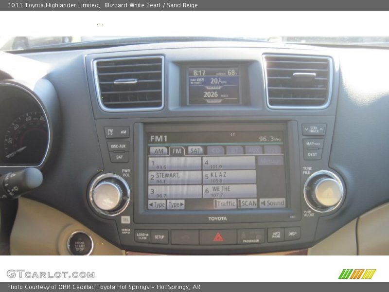 Blizzard White Pearl / Sand Beige 2011 Toyota Highlander Limited