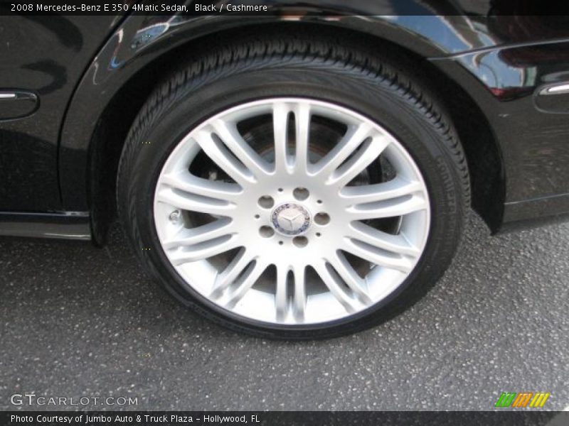 Black / Cashmere 2008 Mercedes-Benz E 350 4Matic Sedan