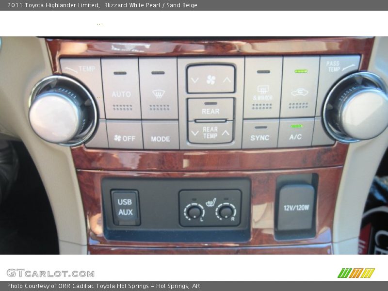Blizzard White Pearl / Sand Beige 2011 Toyota Highlander Limited