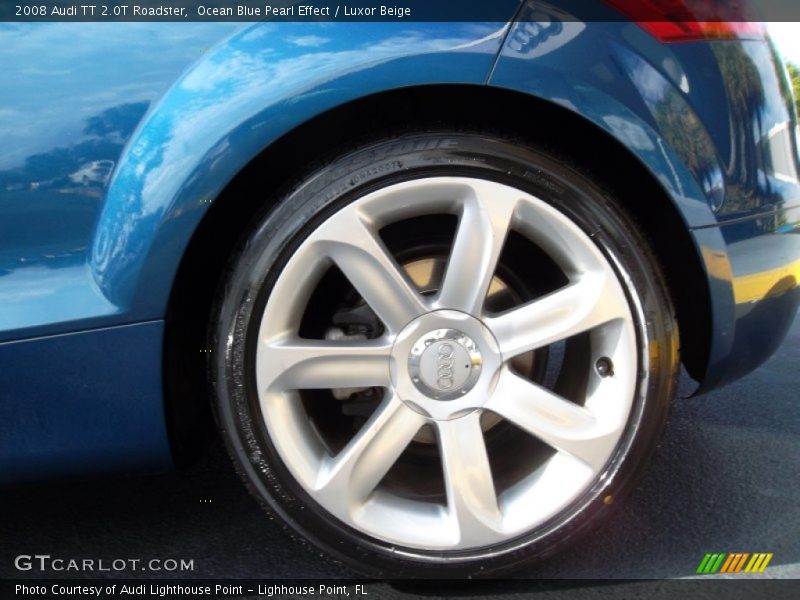 Ocean Blue Pearl Effect / Luxor Beige 2008 Audi TT 2.0T Roadster