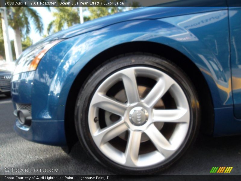 Ocean Blue Pearl Effect / Luxor Beige 2008 Audi TT 2.0T Roadster