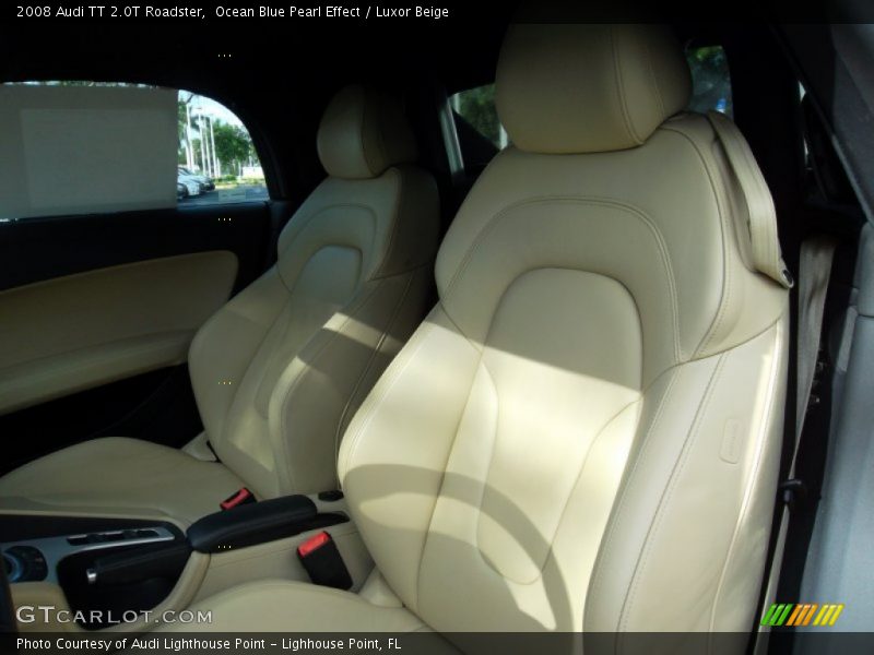 Ocean Blue Pearl Effect / Luxor Beige 2008 Audi TT 2.0T Roadster