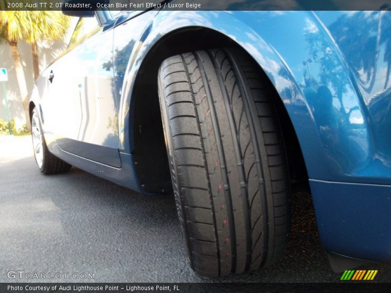 Ocean Blue Pearl Effect / Luxor Beige 2008 Audi TT 2.0T Roadster