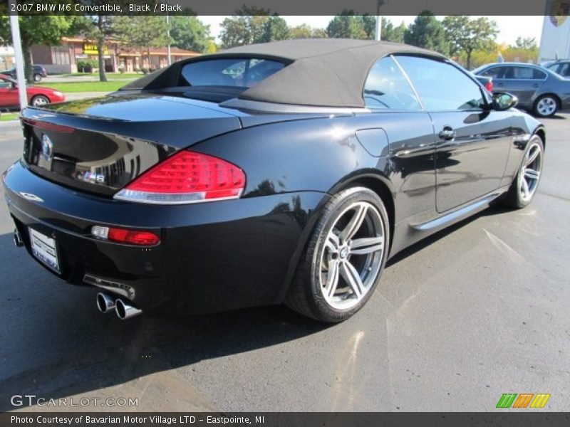 Black / Black 2007 BMW M6 Convertible