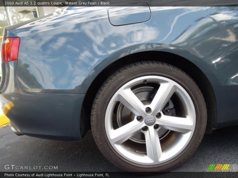 Meteor Grey Pearl / Black 2009 Audi A5 3.2 quattro Coupe
