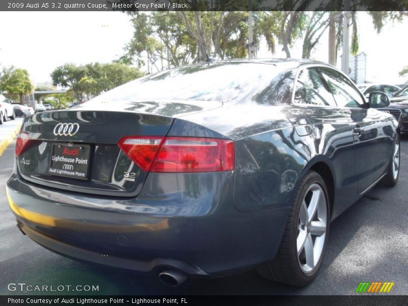 Meteor Grey Pearl / Black 2009 Audi A5 3.2 quattro Coupe