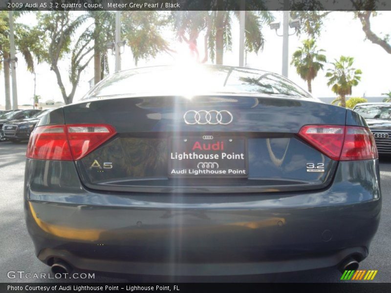 Meteor Grey Pearl / Black 2009 Audi A5 3.2 quattro Coupe