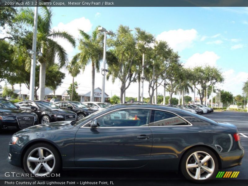 Meteor Grey Pearl / Black 2009 Audi A5 3.2 quattro Coupe