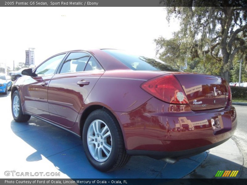 Sport Red Metallic / Ebony 2005 Pontiac G6 Sedan