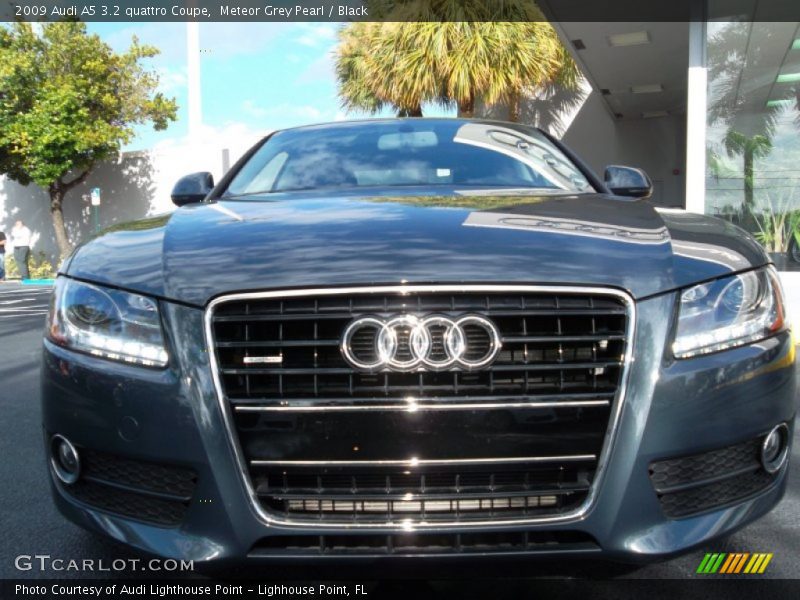 Meteor Grey Pearl / Black 2009 Audi A5 3.2 quattro Coupe