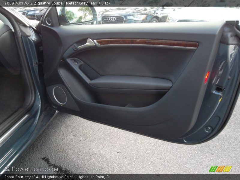 Meteor Grey Pearl / Black 2009 Audi A5 3.2 quattro Coupe