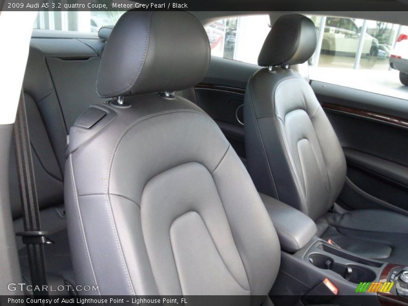 Meteor Grey Pearl / Black 2009 Audi A5 3.2 quattro Coupe