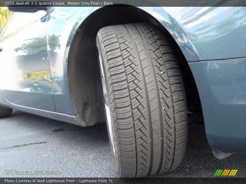 Meteor Grey Pearl / Black 2009 Audi A5 3.2 quattro Coupe