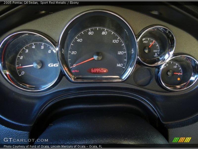 Sport Red Metallic / Ebony 2005 Pontiac G6 Sedan