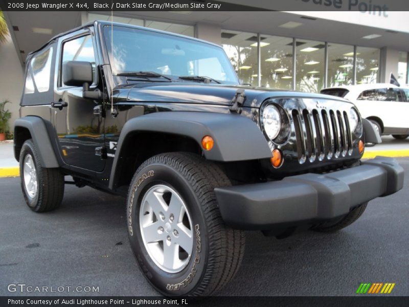 Black / Dark Slate Gray/Medium Slate Gray 2008 Jeep Wrangler X 4x4