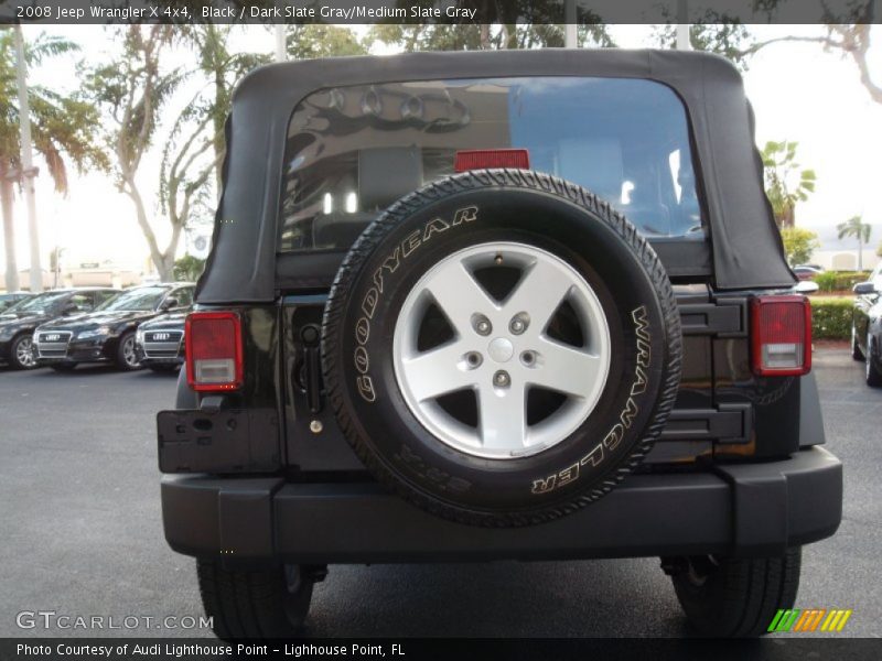 Black / Dark Slate Gray/Medium Slate Gray 2008 Jeep Wrangler X 4x4