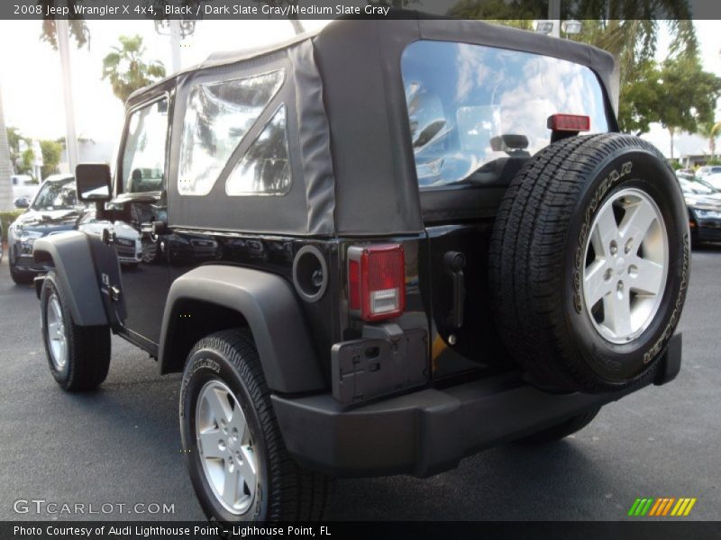 Black / Dark Slate Gray/Medium Slate Gray 2008 Jeep Wrangler X 4x4