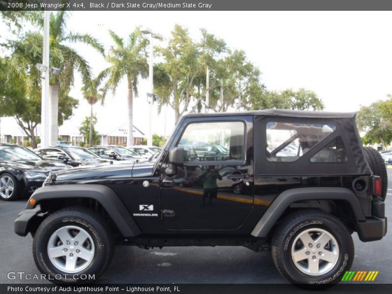 Black / Dark Slate Gray/Medium Slate Gray 2008 Jeep Wrangler X 4x4