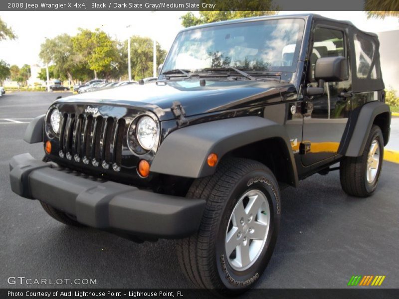 Black / Dark Slate Gray/Medium Slate Gray 2008 Jeep Wrangler X 4x4