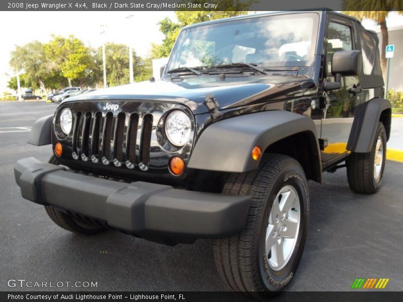 Black / Dark Slate Gray/Medium Slate Gray 2008 Jeep Wrangler X 4x4