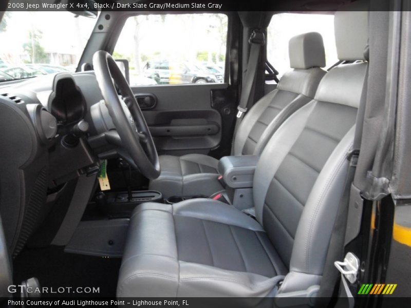 Black / Dark Slate Gray/Medium Slate Gray 2008 Jeep Wrangler X 4x4