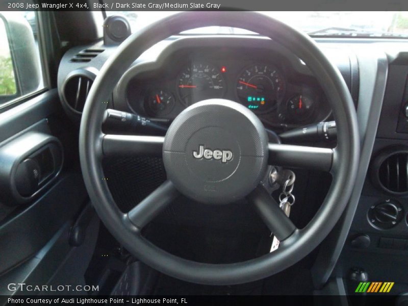 Black / Dark Slate Gray/Medium Slate Gray 2008 Jeep Wrangler X 4x4