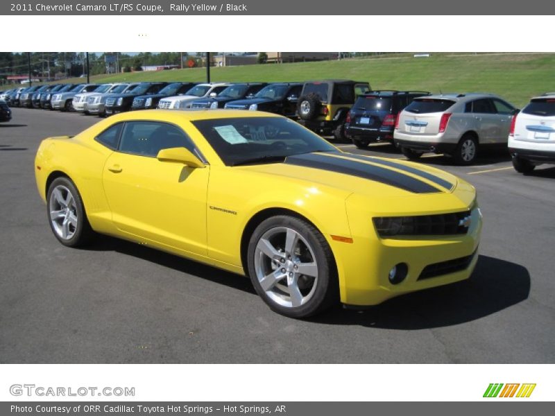 Rally Yellow / Black 2011 Chevrolet Camaro LT/RS Coupe