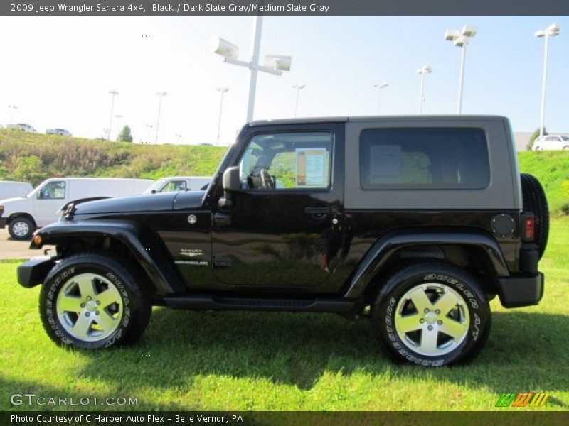 Black / Dark Slate Gray/Medium Slate Gray 2009 Jeep Wrangler Sahara 4x4