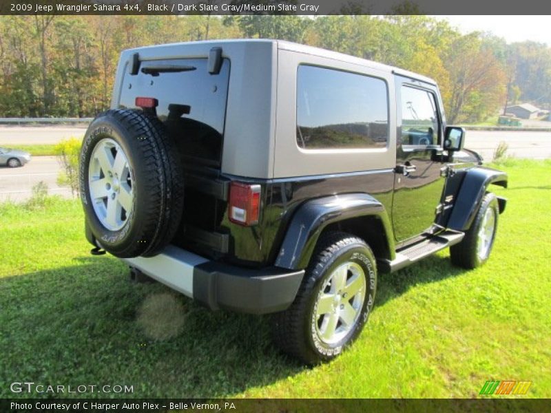 Black / Dark Slate Gray/Medium Slate Gray 2009 Jeep Wrangler Sahara 4x4