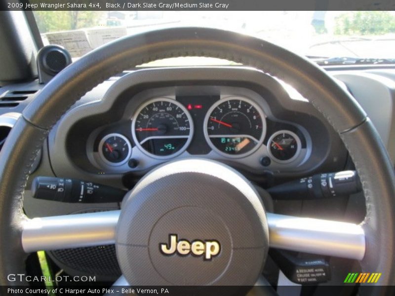 Black / Dark Slate Gray/Medium Slate Gray 2009 Jeep Wrangler Sahara 4x4