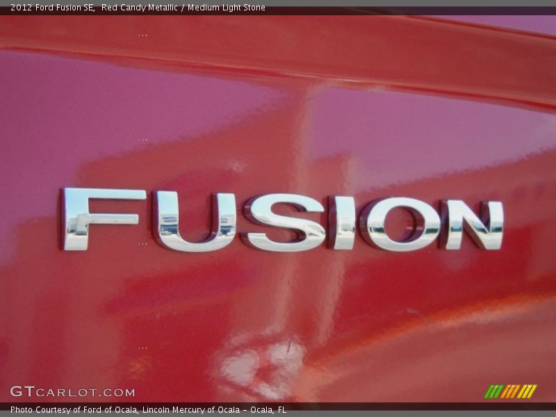 Red Candy Metallic / Medium Light Stone 2012 Ford Fusion SE