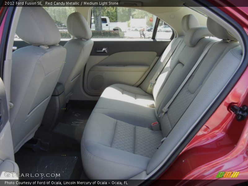 Red Candy Metallic / Medium Light Stone 2012 Ford Fusion SE
