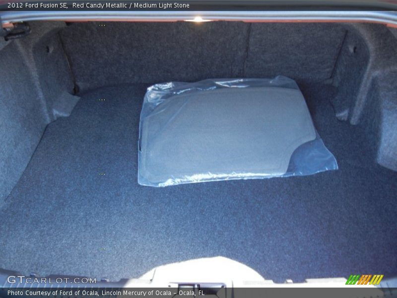 Red Candy Metallic / Medium Light Stone 2012 Ford Fusion SE