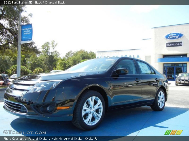 Black / Charcoal Black 2012 Ford Fusion SE