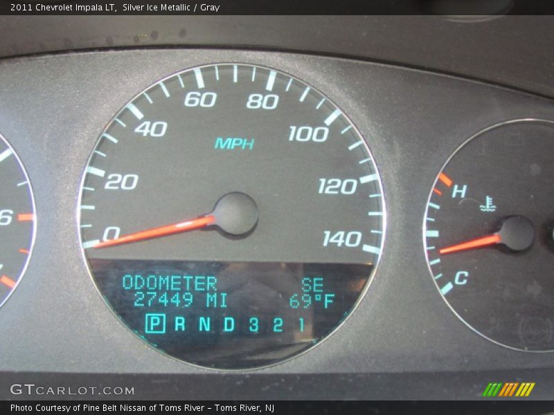 Silver Ice Metallic / Gray 2011 Chevrolet Impala LT