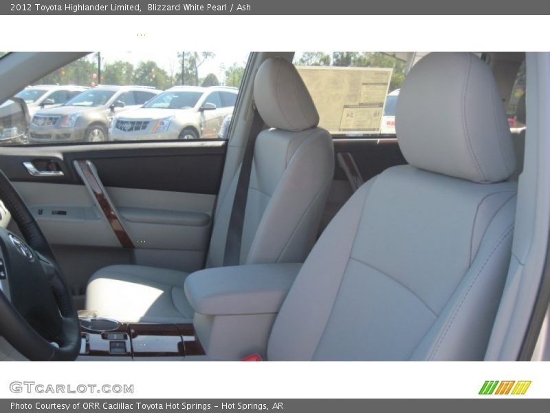 Blizzard White Pearl / Ash 2012 Toyota Highlander Limited
