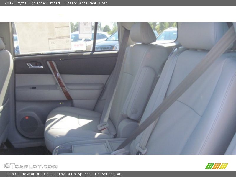 Blizzard White Pearl / Ash 2012 Toyota Highlander Limited